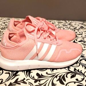 Adidas kids size 3 ortholite pink sneakers